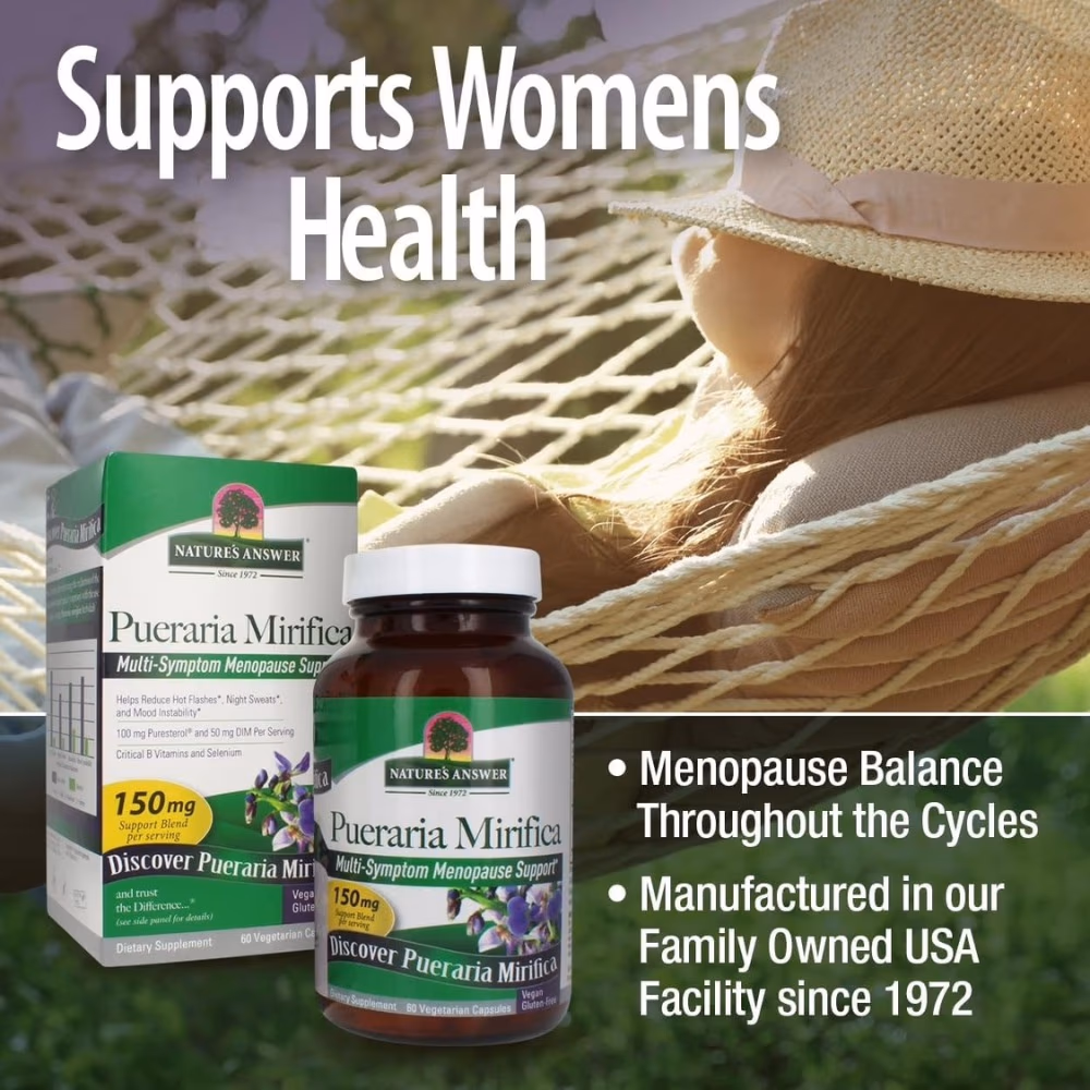 Natures Answer Pueraria Mirifica 150mg-60 Capsules 4