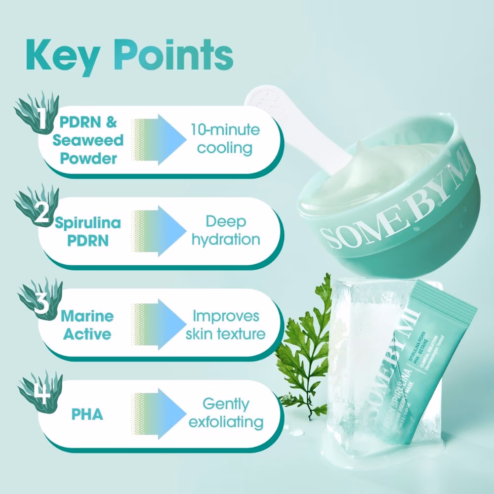 Some By Mi Pdrn Spirulina Soothing Sherbet Mask 4