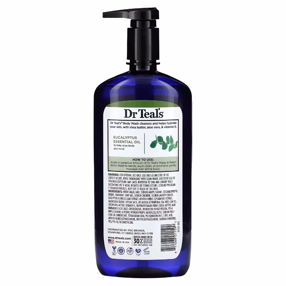 Dr Teals Eucalyptus and Spearmint Body Wash 710ml 2