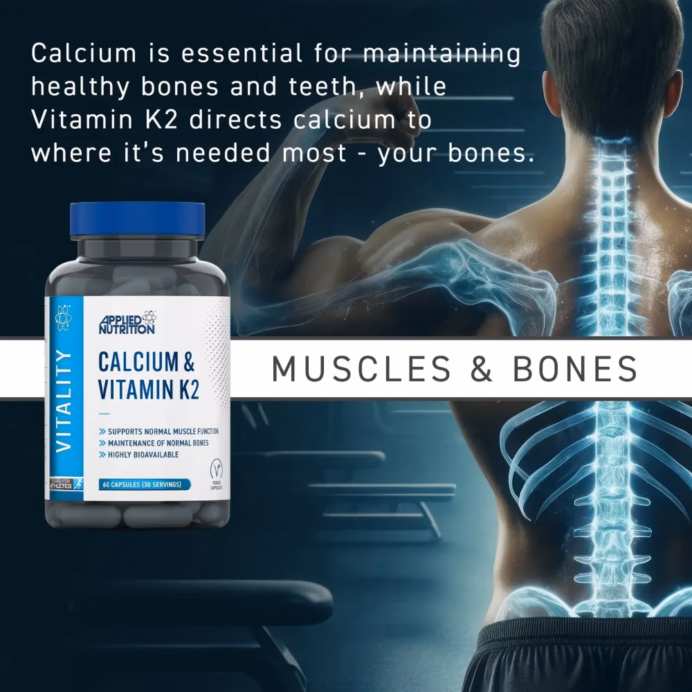 Applied Nutrition Calcium & Vitamin K2 (60 Capsules) 3