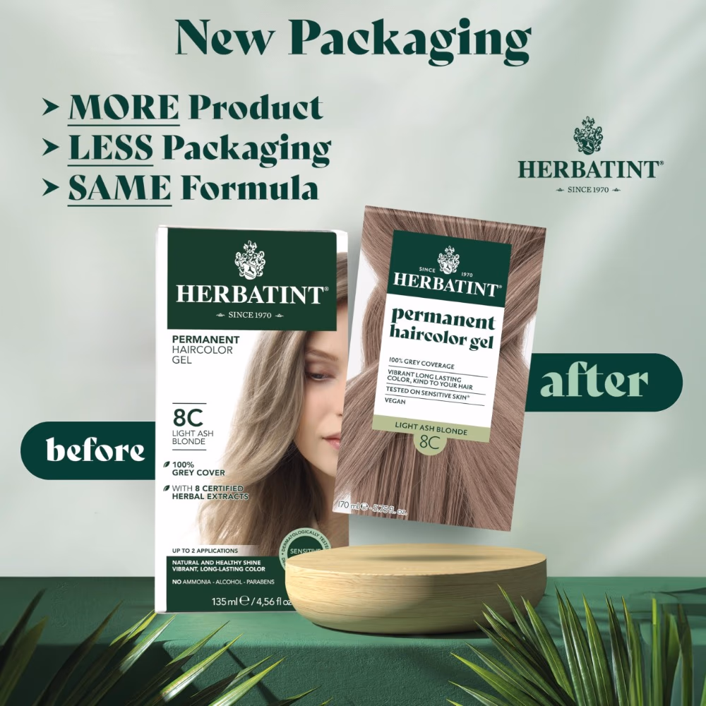 Herbatint Haircolor 8C Light Ash Blonde – 170 ml 3
