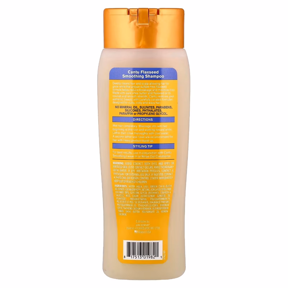 Cantu Flaxseed Smoothing Shampoo 400ml 4