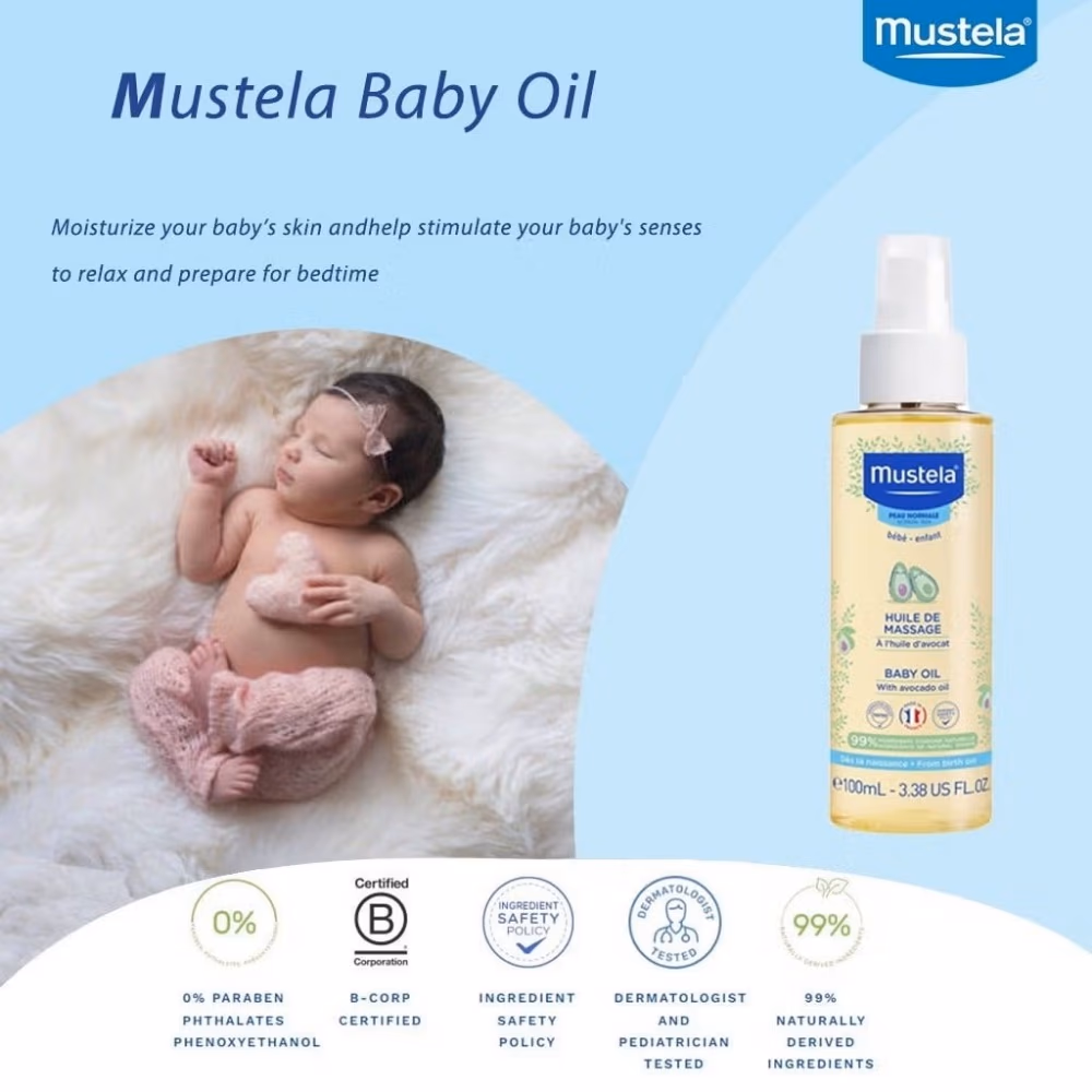 Mustela Baby Massage Oil 100ML 4