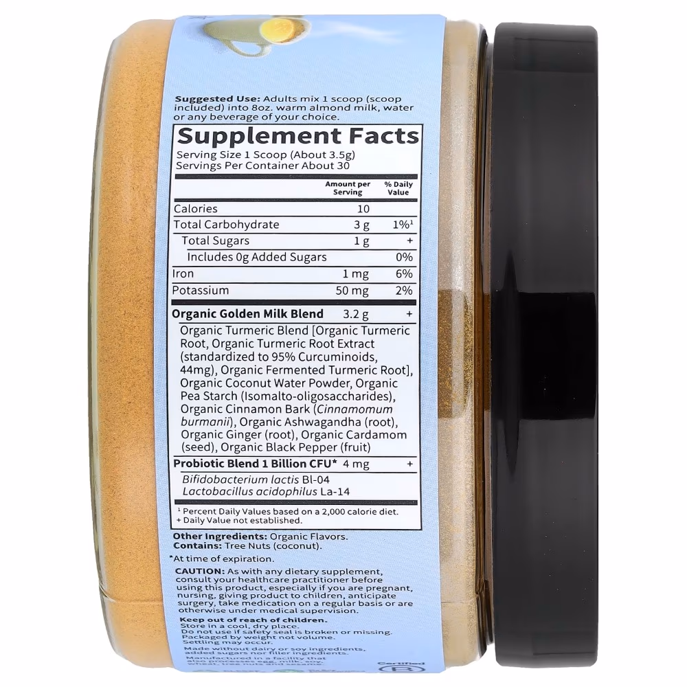 Garden Of Life My Kind Organics Golden Milk Powder 105gm 2