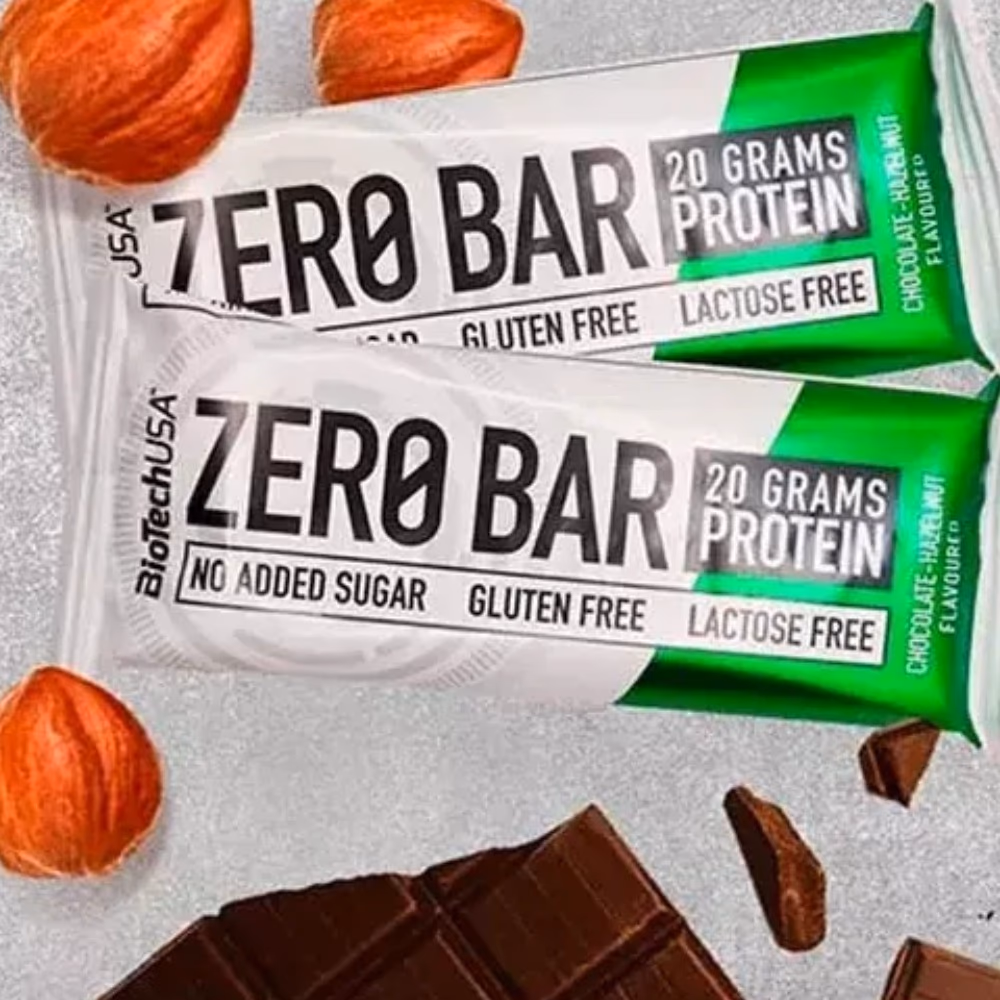 BioTech Zero Bar Chocolate Hazelnut Protein Bar – 50 g 4