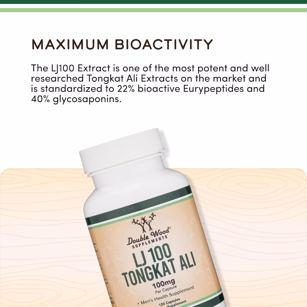Double Wood LJ100 Tongkat Ali 100mg 120 Capsules 4