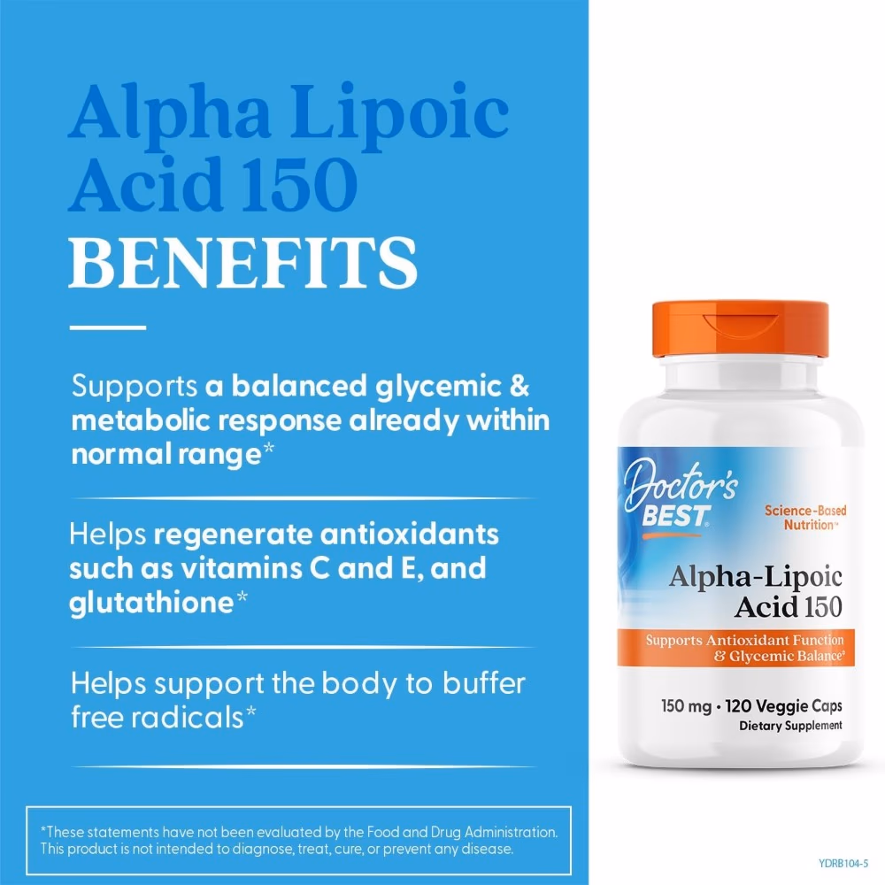 Doctor's Best Alpha Lipoic Acid 150mg 120 Capsules 4