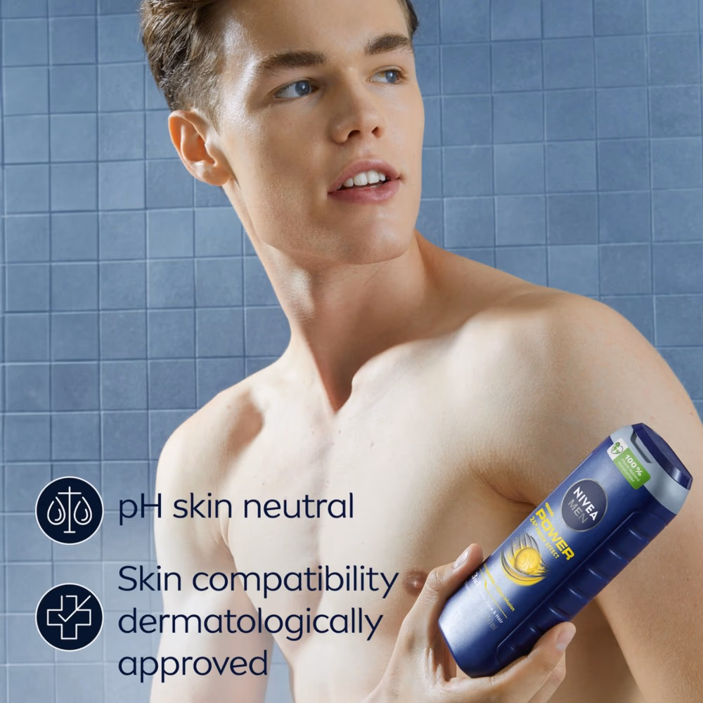 nivea men power 3 in 1 shower gel 250ml 3