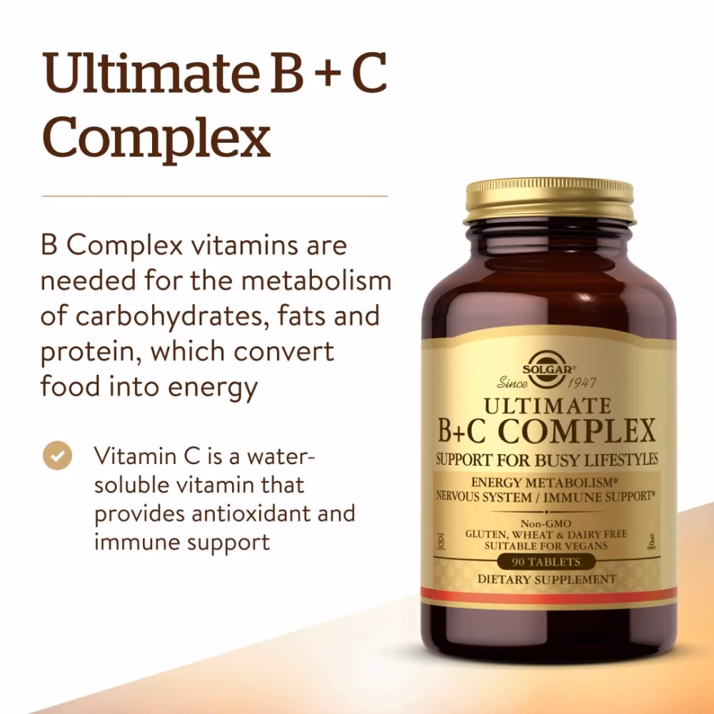 Solgar Ultimate B+C Complex -60 Tablets 3