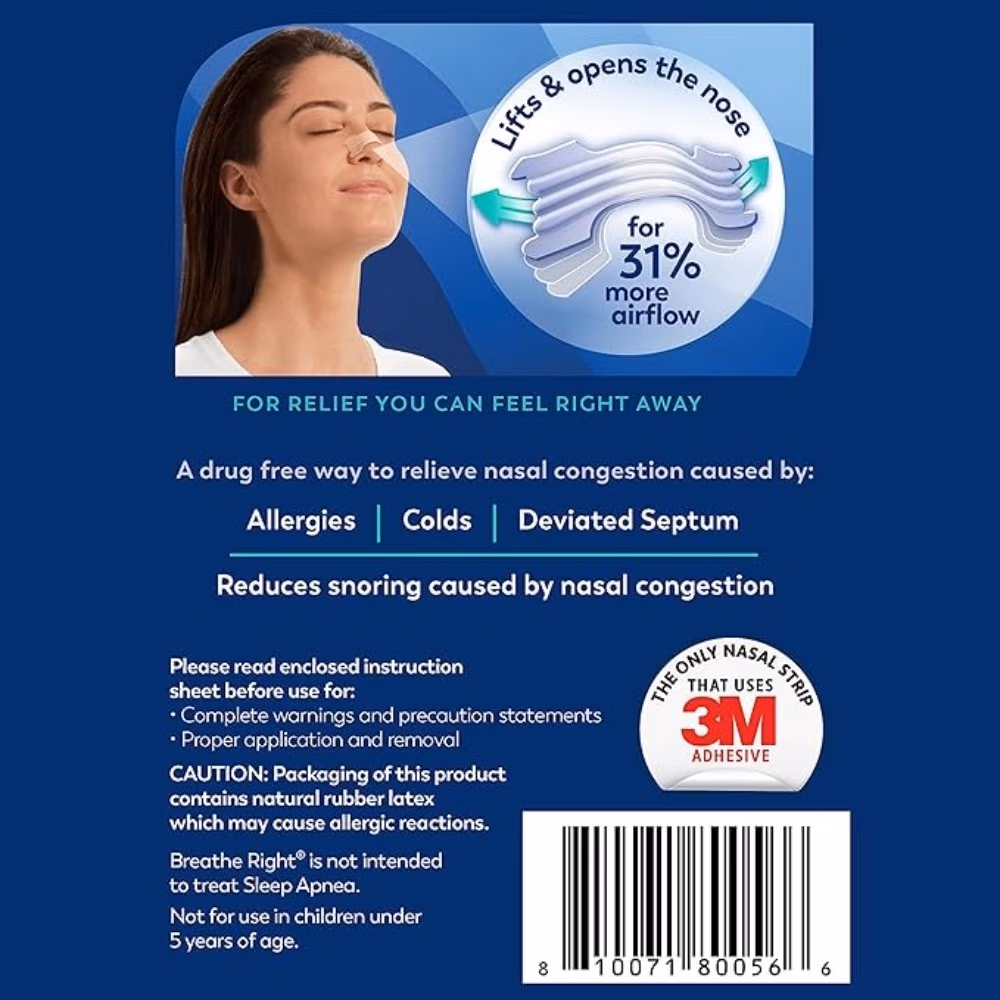 Breathe Right Extra Strength Clear Nasal Strips – 44 Count 2