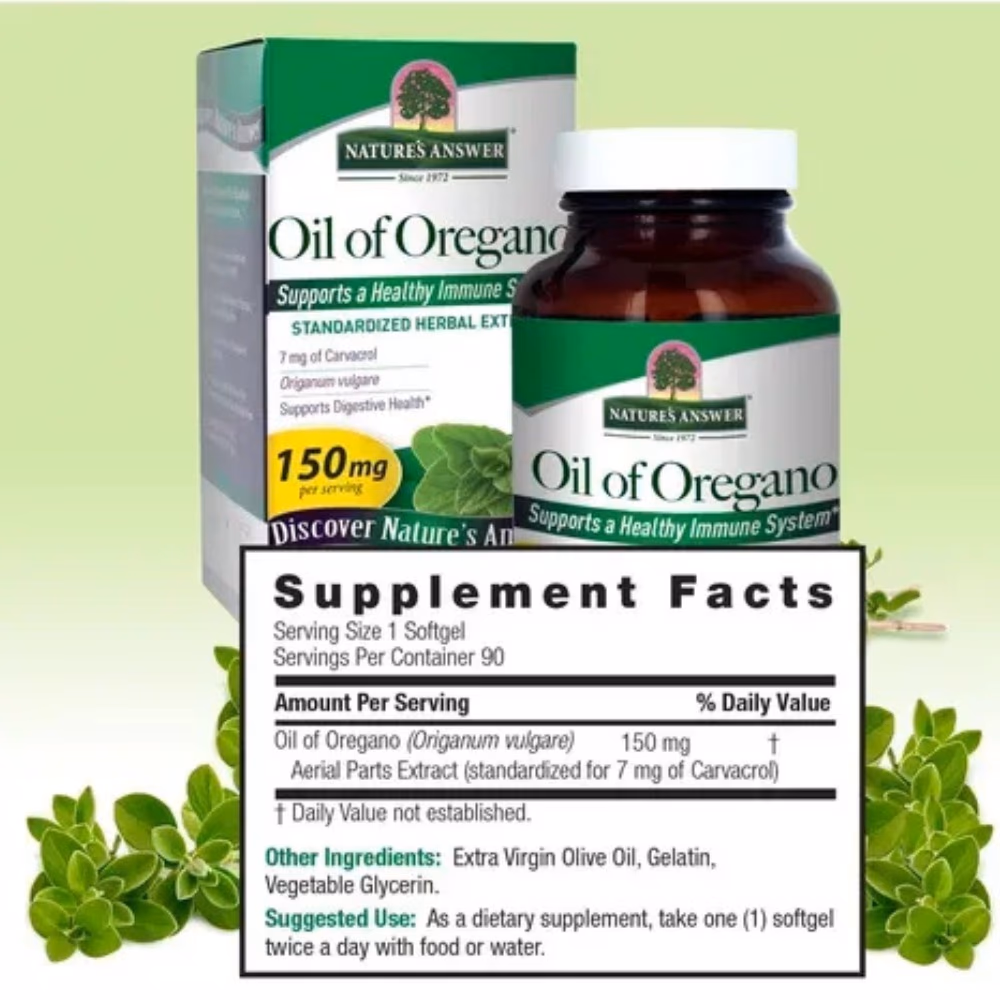 Natures Answer Oil of Oregano 150mg-90 Softgels 5