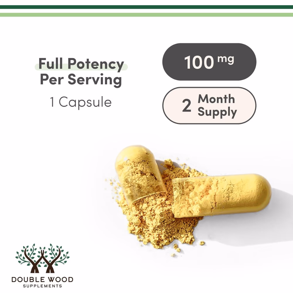 Double Wood Dihydroberberine 100mg 60 Capsules 3