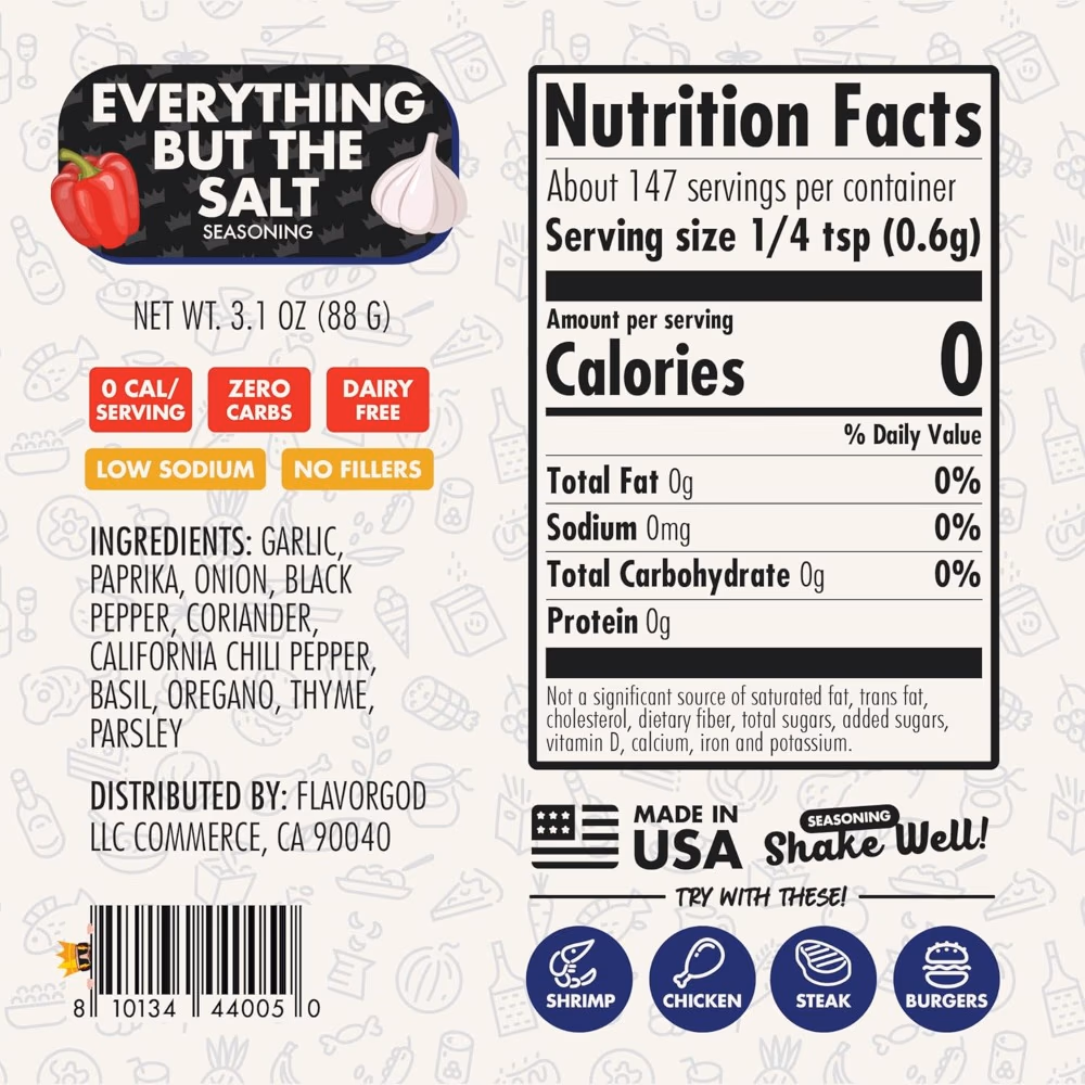FlavorGod Spice Everything But The Salt 88g 2