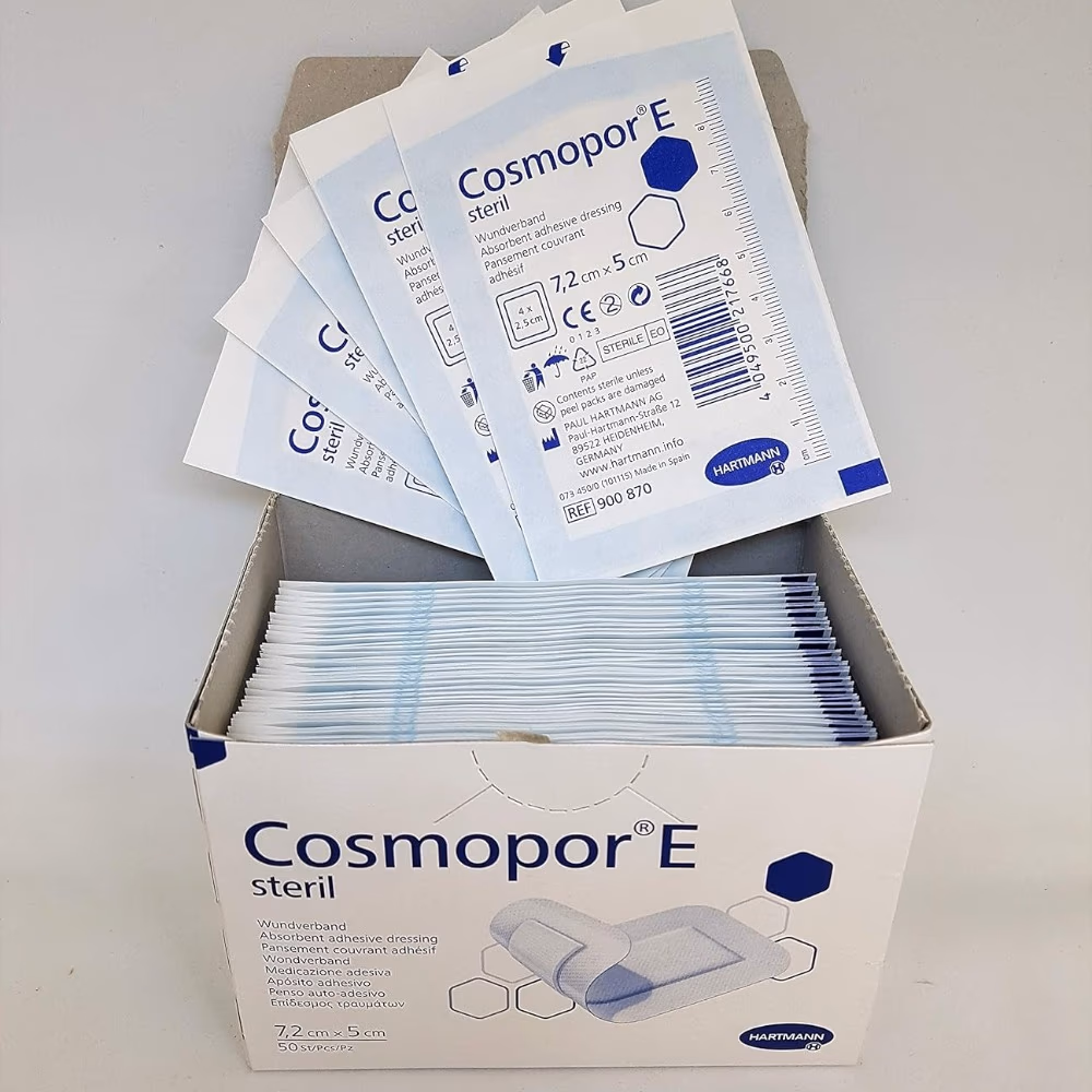 Cosmopor E Sterile Adhesive Wound Dressings 7.2x5 cm - Pack of 50​ 2