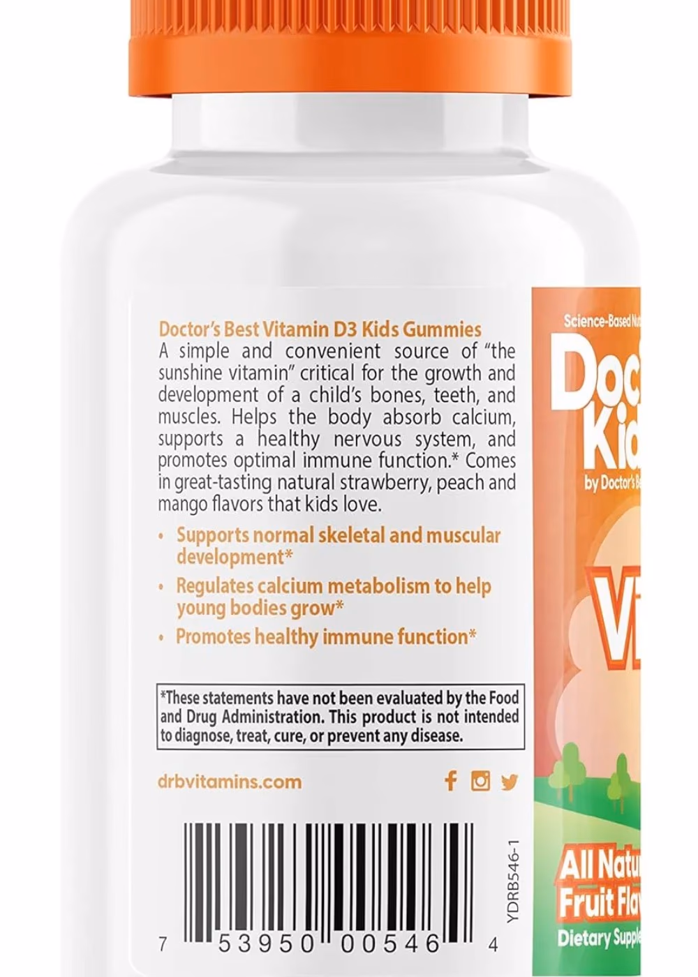 Doctor's Best Vitamin D3 Kids, 60 Gummies 3