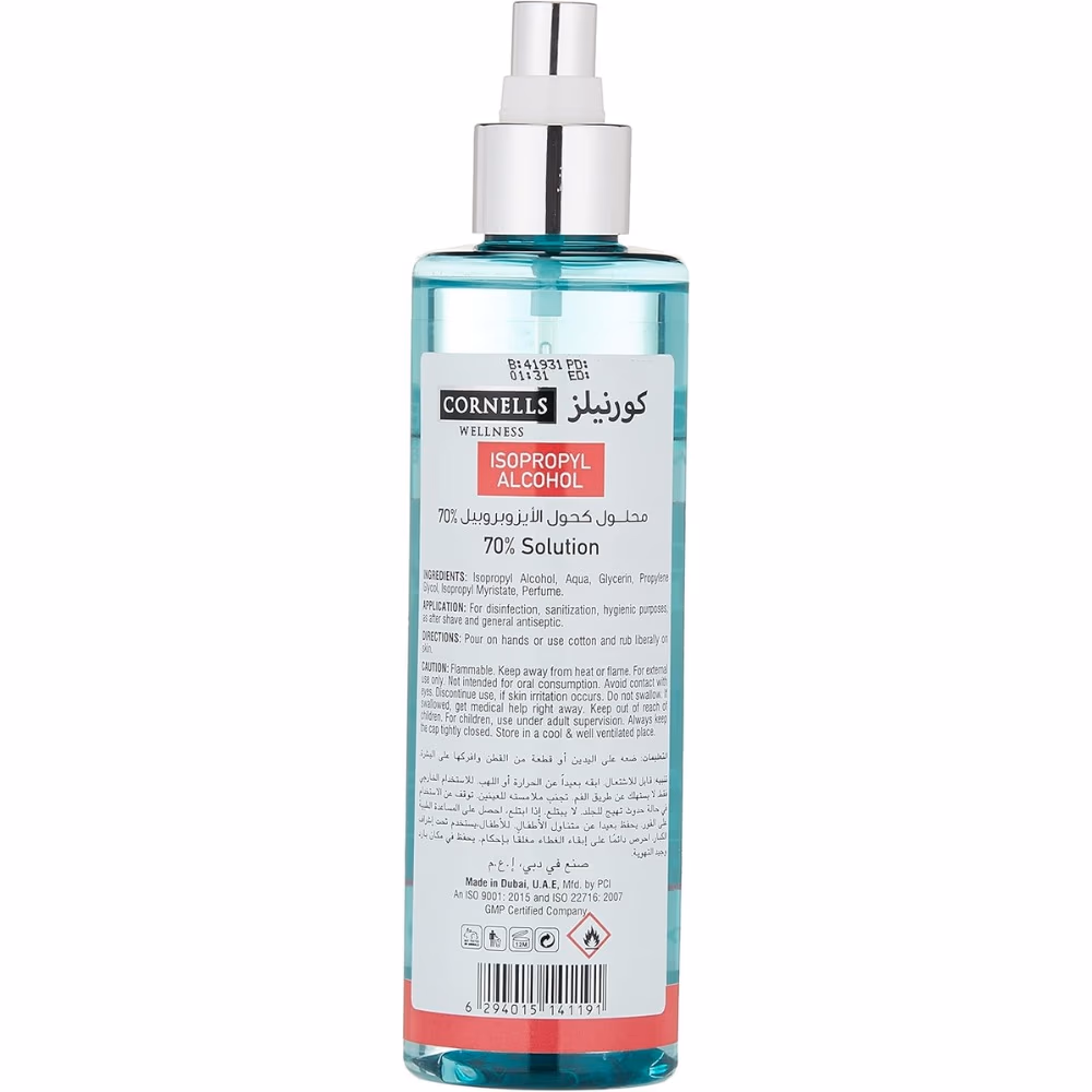 Cornells Isopropyl Antiseptic Disinfectant 250ml 2