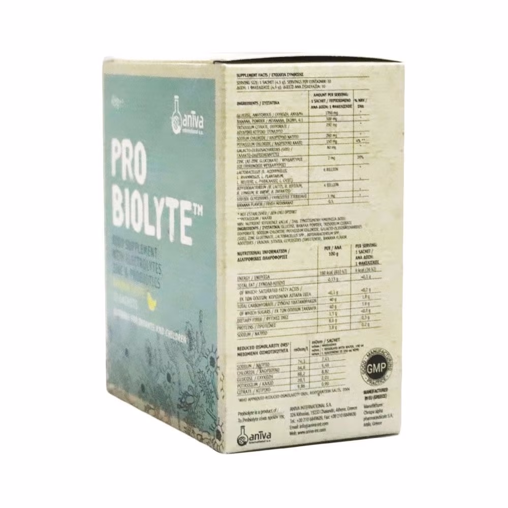 PRO BIOLYTE Banana Sachets 10s 4