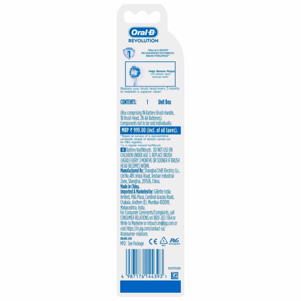 Oral-B Revolution Battery Toothbrush 6231 2