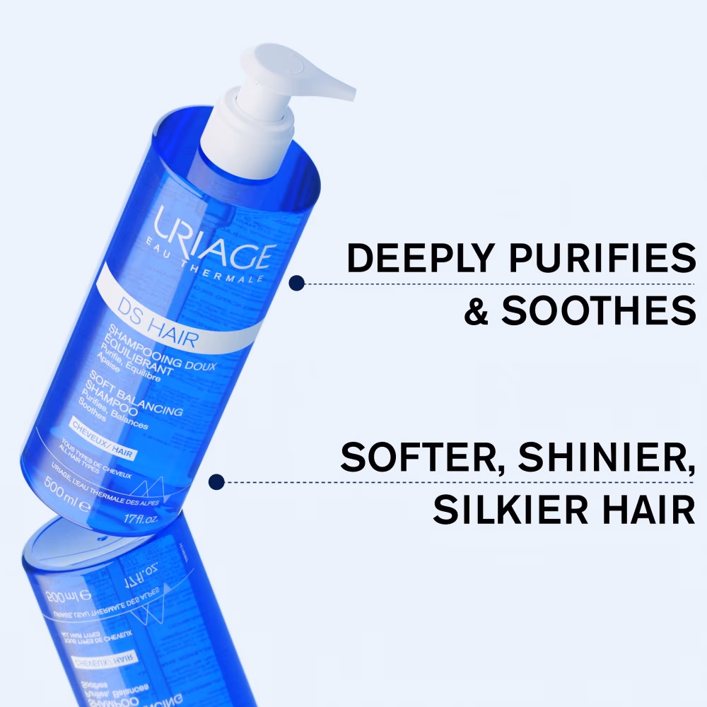 Uriage DS Hair Soft Balancing Shampoo 200ml  3
