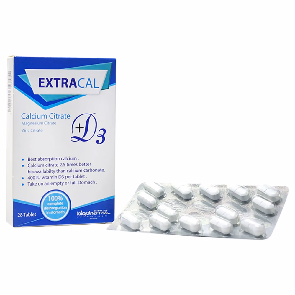 Extracal Calcium Citrate Tablets 28s 4