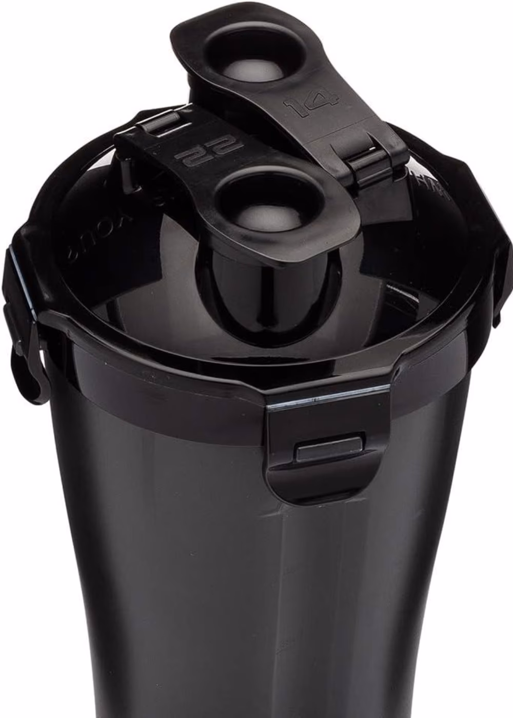 Hydra Cup Shaker Every Day Clear Black 15oz 15oz 2