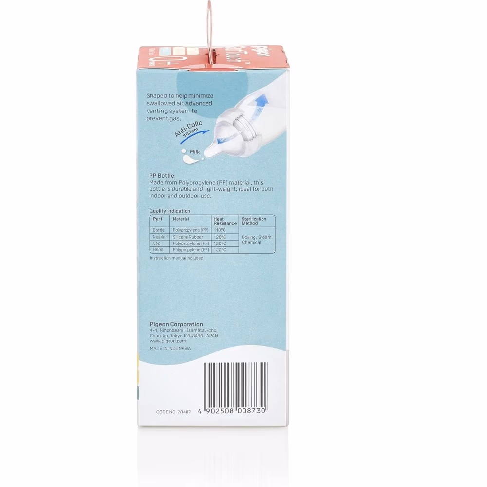 Pigeon SofTouch Plastic Bottle PAB1228 0+ Months 160ml 3
