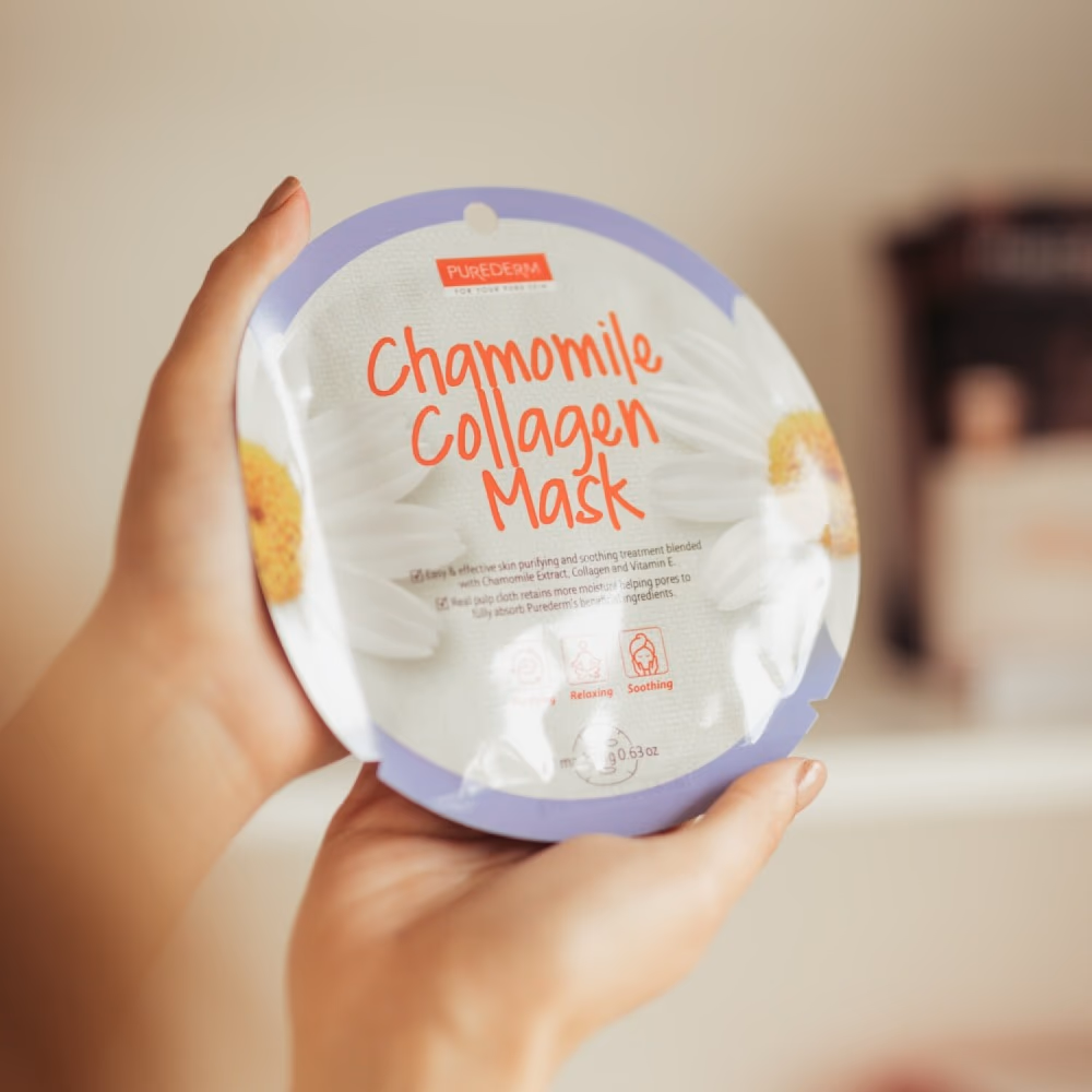 Purederm Chamomile Collagen Mask 18g ADS-804 3