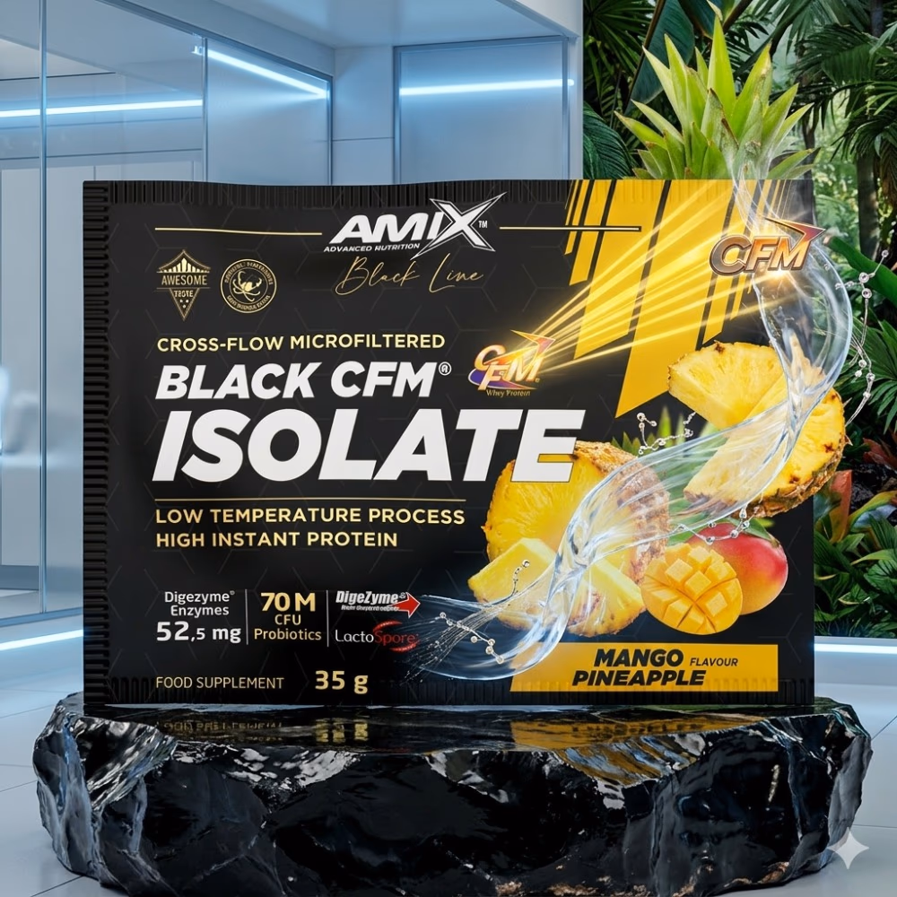 Amix Black Line CFM Isolate Protein Mango Pineapple 35g  3