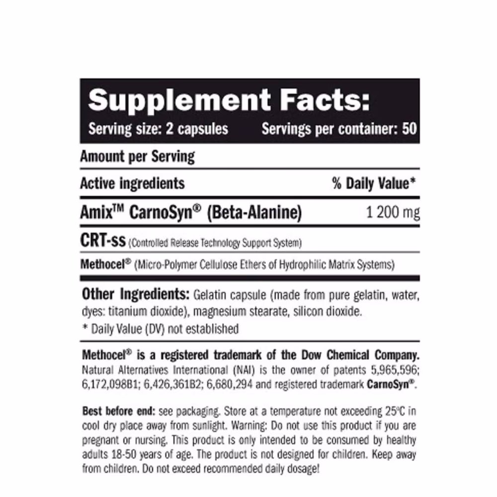 Amix CarnoSyn Beta-Alanin - 100 Capsule 2