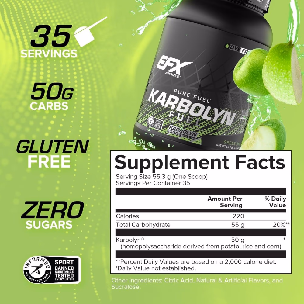 EFX Sports Karbolyn Fuel Green Apple 4LB 3