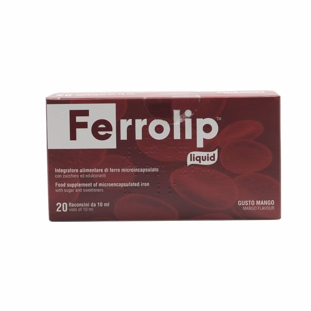 Ferrolip Liquid Iron Mango Flavour 10ml Vials 20s 3