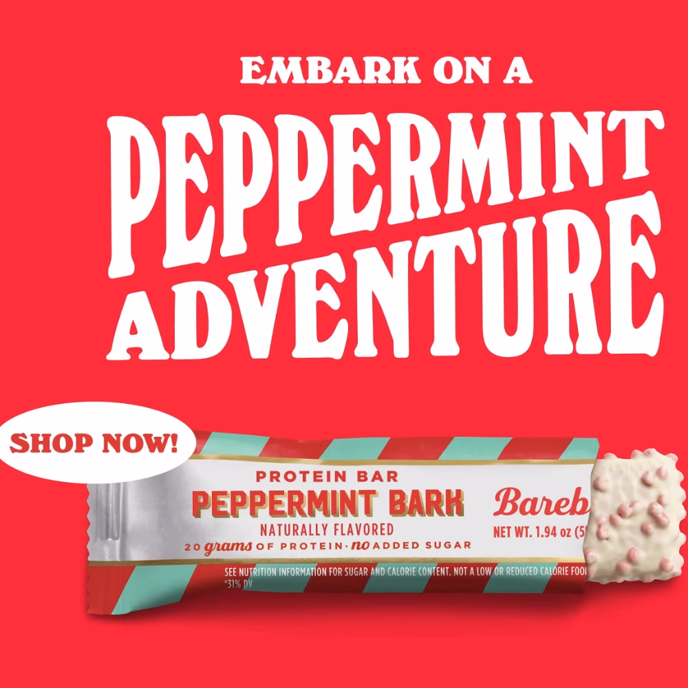 Barebells Peppermint Bark Protein Bar 55g – High Protein Chocolate Mint Bar 2