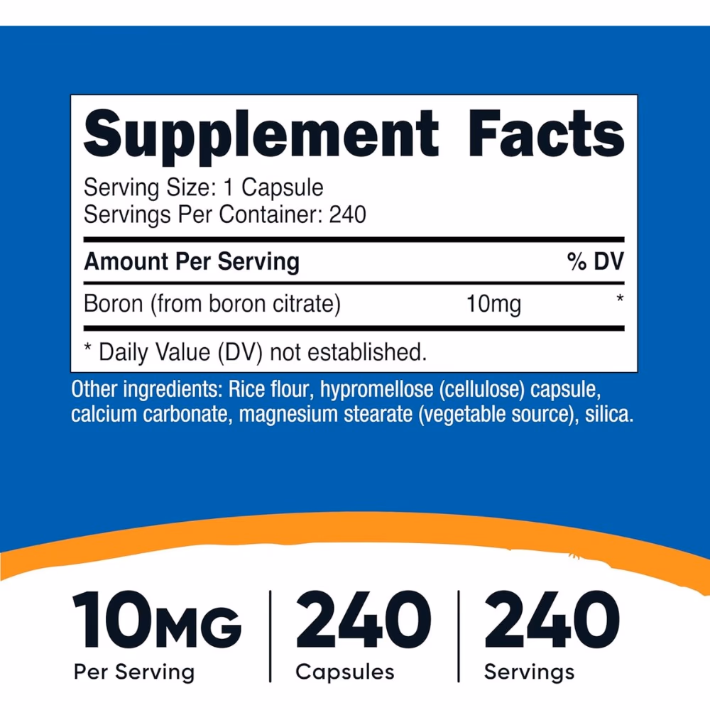 Nutricost Boron-240 Capsules  4