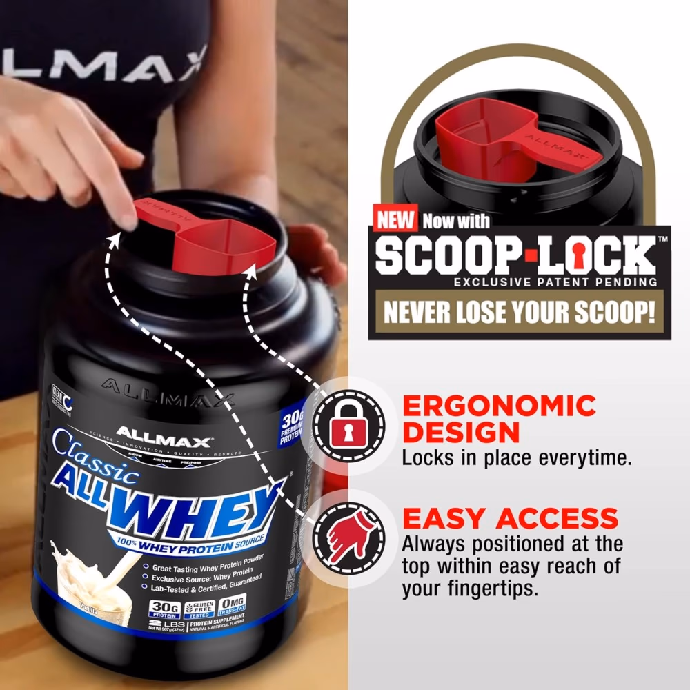 Allmax All whey Protein Classic Vanilla 5Lb 4