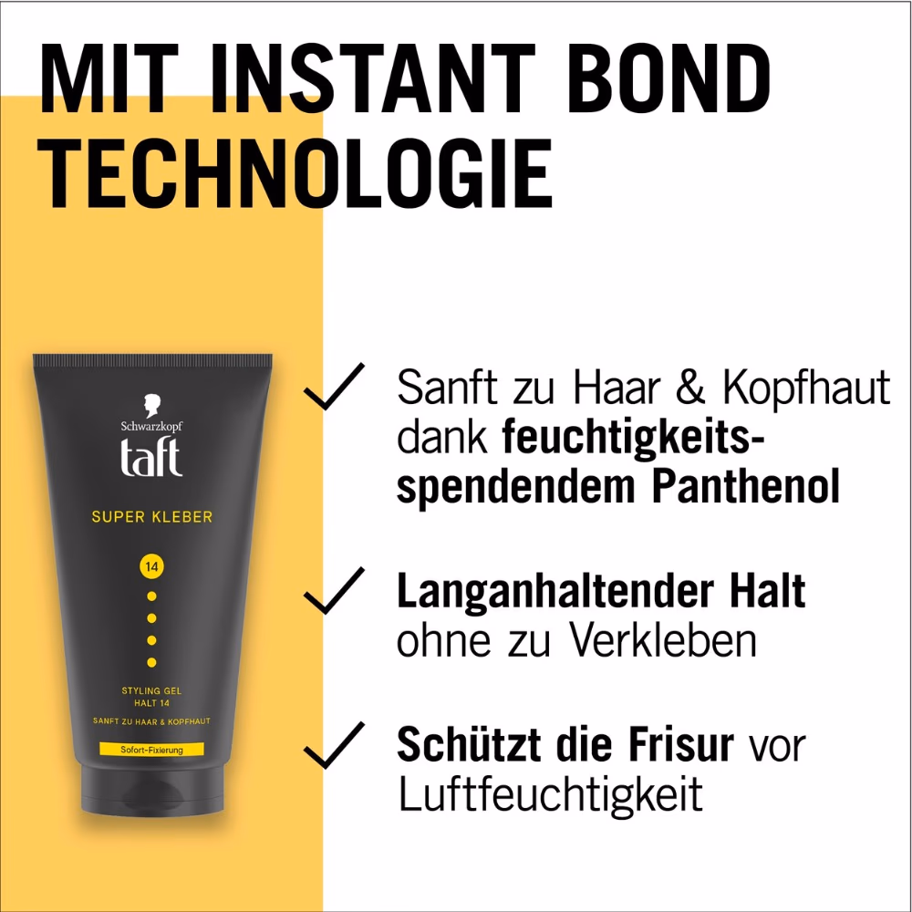Schwarzkopf Taft Super Glue 14 Styling Gel 150ml 3