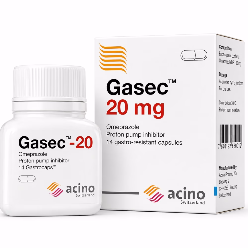Gasec 20mg Capsules | Pack of 14 2