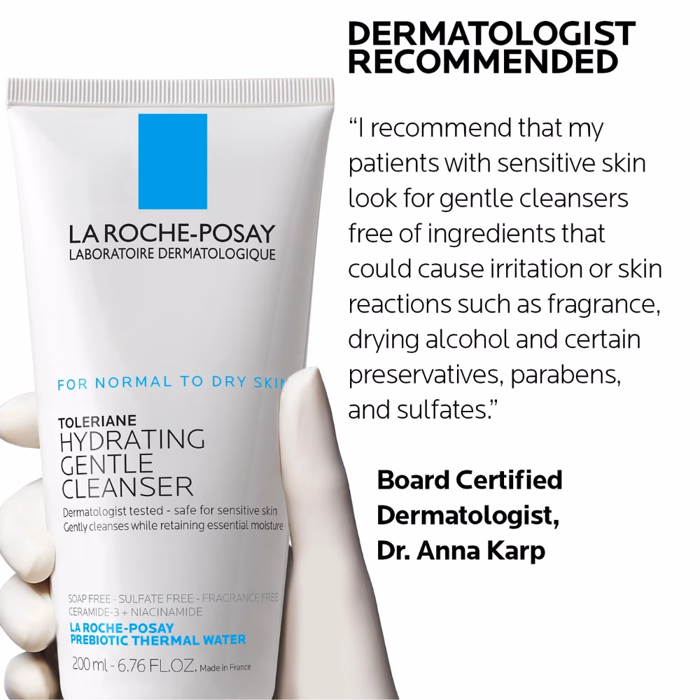 La Roche-Posay Toleriane Hydrating Gentle Cleanser 200ml 3