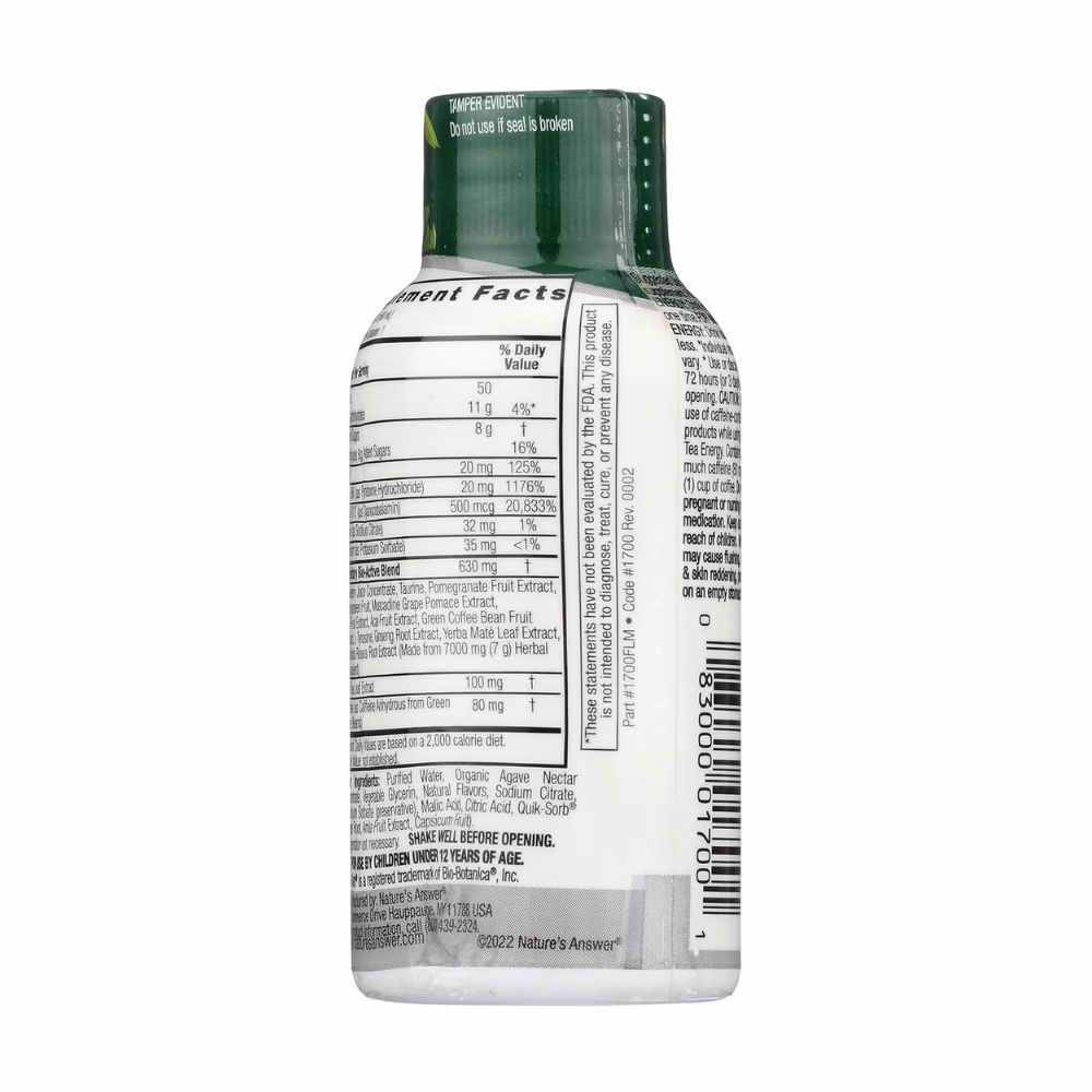 Natures Answer Green Tea Energy Shot 60ml 3