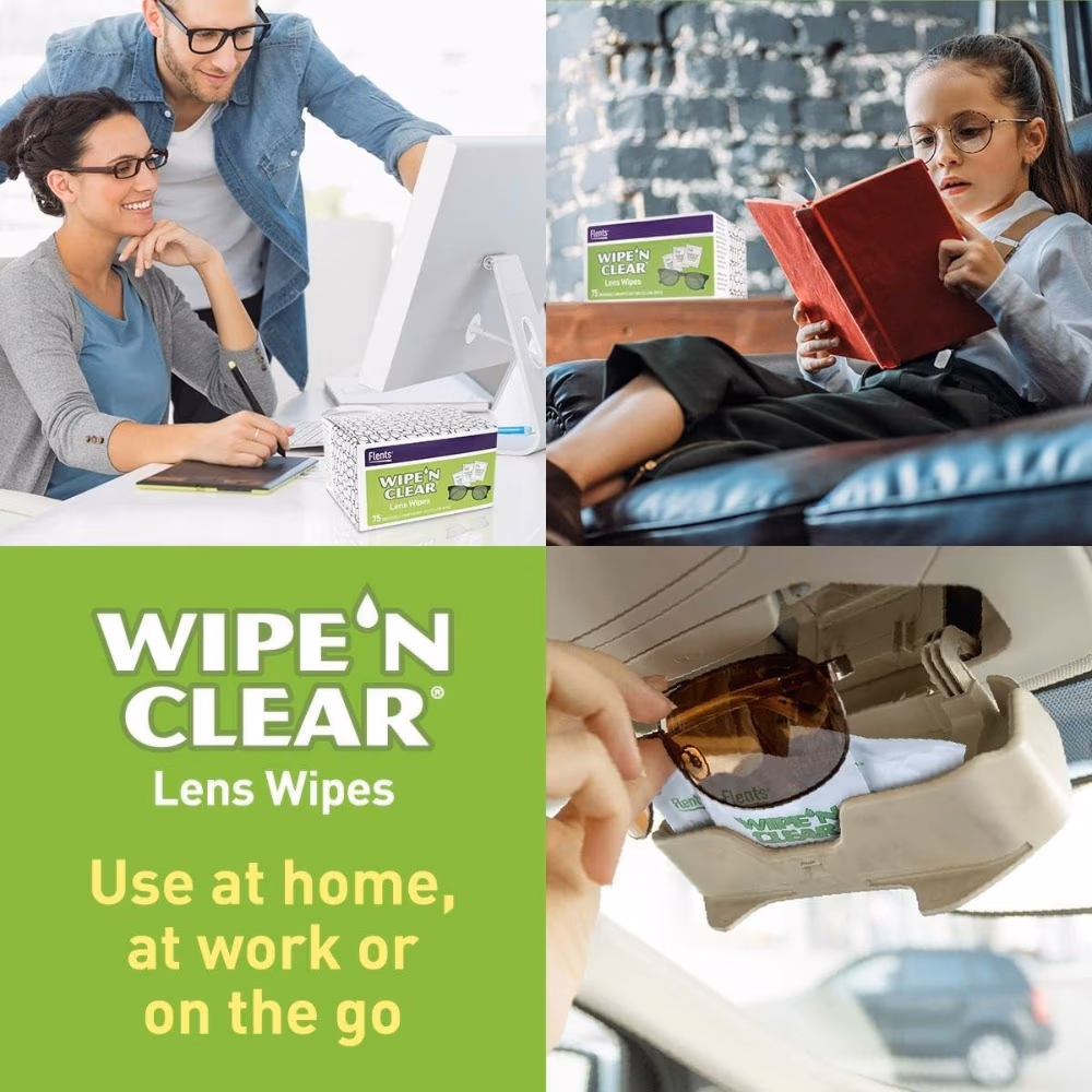 Flents Wipe 'n Clear Lens Cleaning Wipes (25 Pieces) 3
