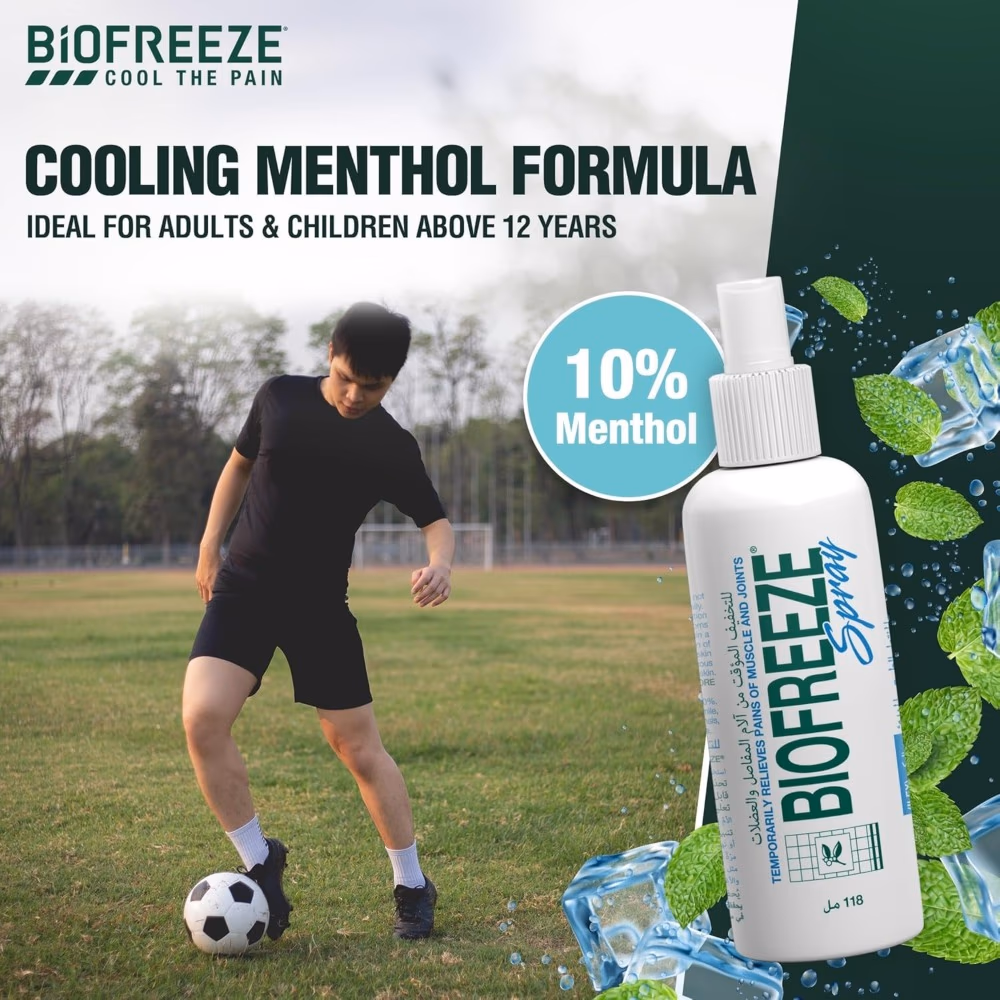 Biofreeze Pain Relief Spray 118ml 4