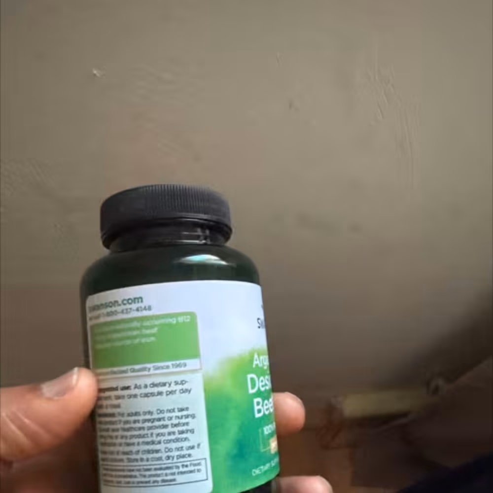 Swanson Argent Desiccated Beef Liver 500mg 120 Capsules 2