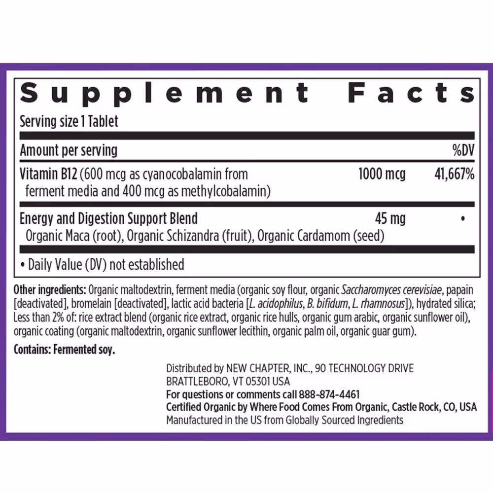 New Chapter Fermented Vitamin D3 - 60 Tablets 4