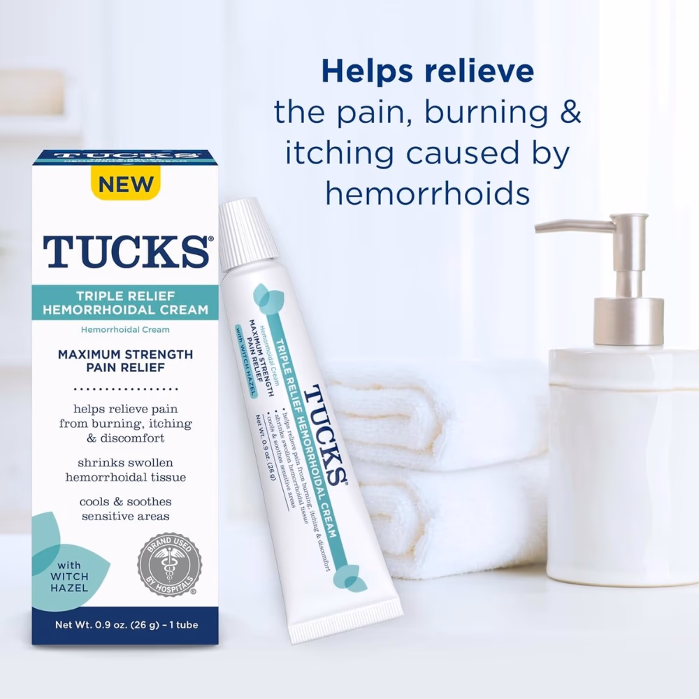 Tucks Triple Relief Hemorrhoidal Cream 26g 4