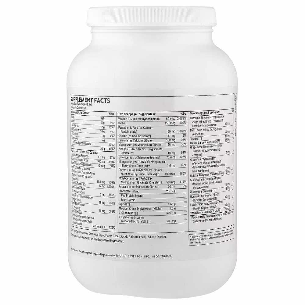 Thorne Mediclear-SGS Vanilla 977g 2