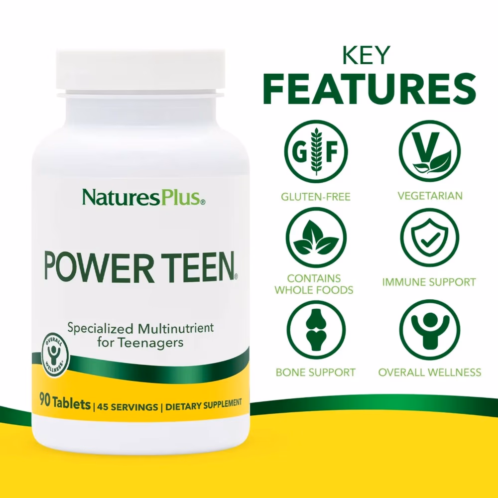 Natures Plus  Power Teen Multinutrient Tab 90s 3