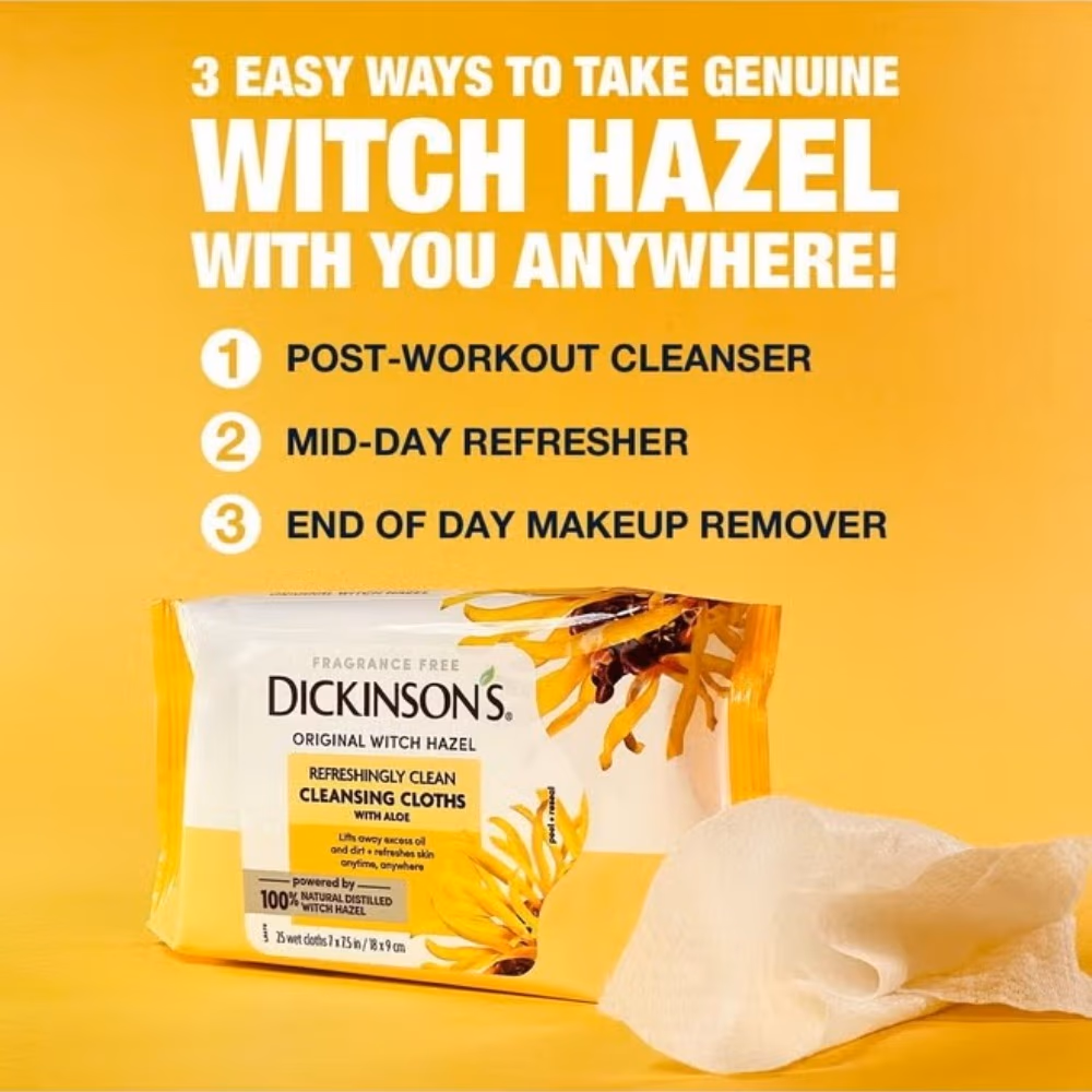 Dickinson’s Witch Hazel Cleansing Cloths 25s 3