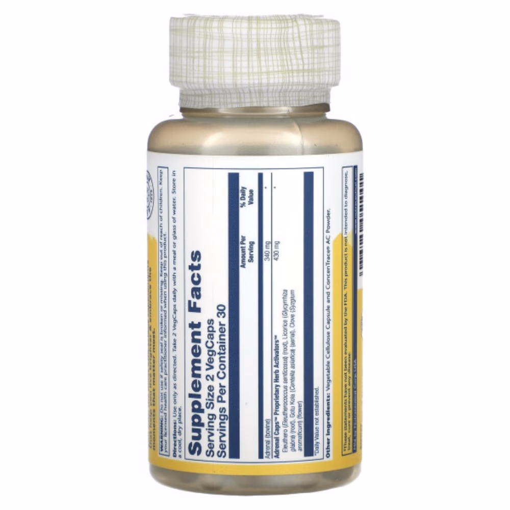 Solaray Adrenal Caps-60 Capsules 3