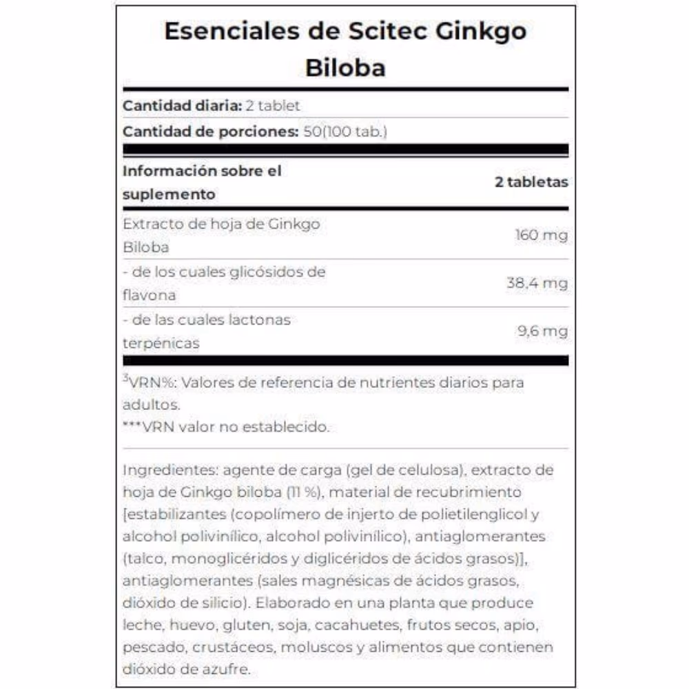 Scitec Nutrition Ginkgo Biloba-100 Capsules 2