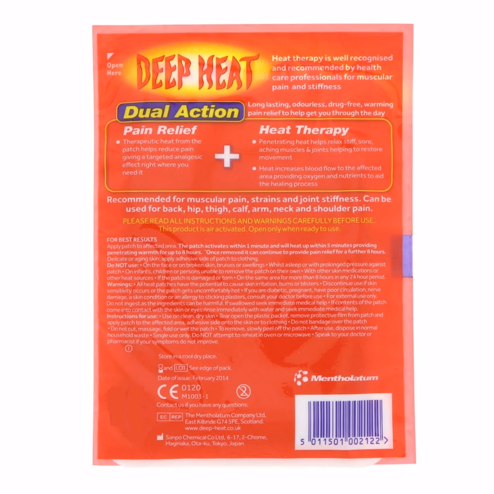 Deepheat Pain Relief Back Patch 2S 2