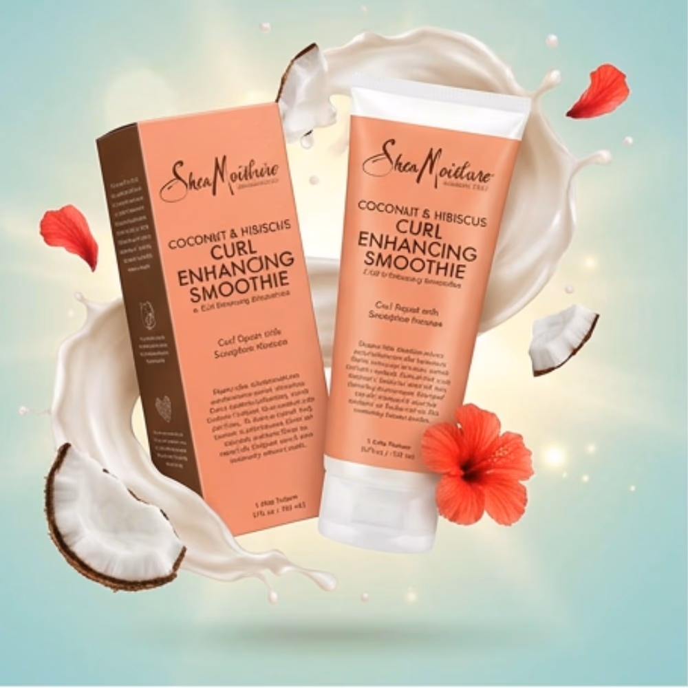 Shea Moisture Coconut and Hibiscus Curl and Shine Shampoo 95ml 4